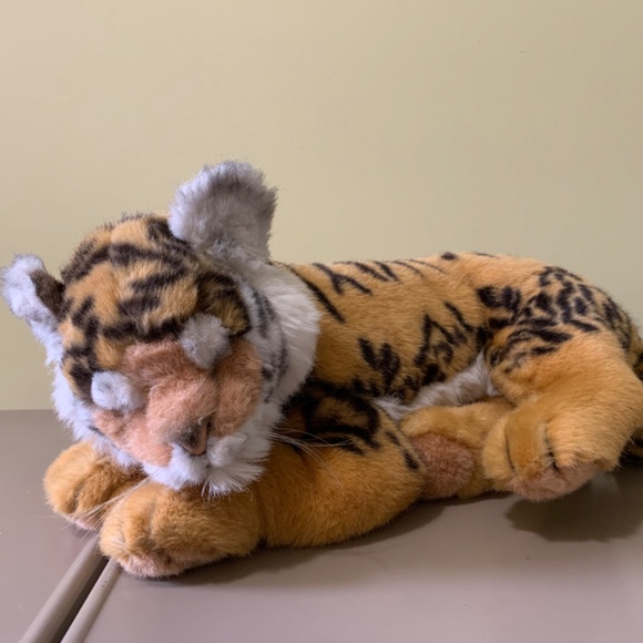 VTG 1988 Applause Avarti Sleeping Tiger Animal Plush Italy - Picture 13 of 13